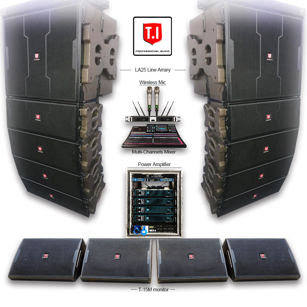 T.IProAudio舞台双5寸线阵低音