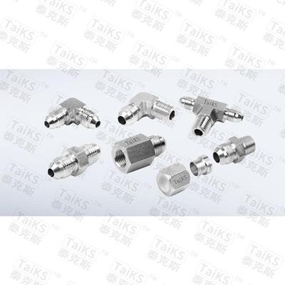 30不锈钢扩口式三通管扩接头JIC管37°4锥DVZ口式接头