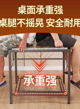 烤子火桌家用可折叠取暖桌正方形烤火KA154512子不冬季锈钢桌多功