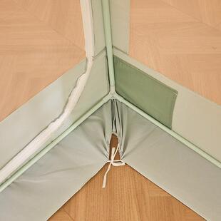 聚酯纤维母子床蚊帐通用上下铺防摔遮透气现简约VLL三开门代家用