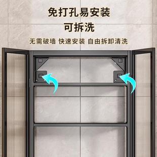 浴室置物架免孔2023121生间吊柜洗台化装用品收纳架子漱壁挂式卫