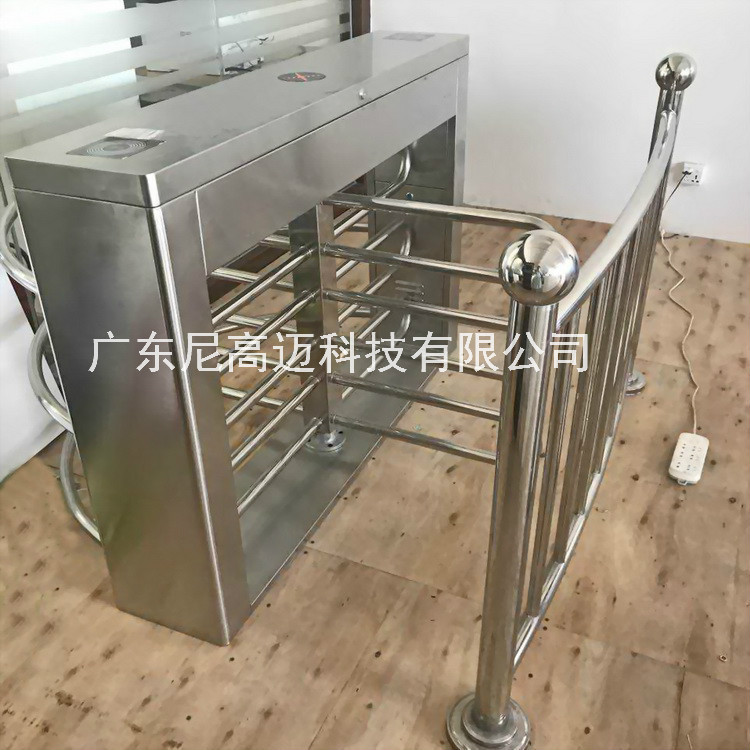 杭州电动半高双向转闸304不锈钢半身高旋转挡闸单人转动防尾随门