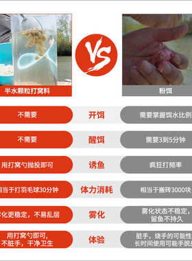 白鲨半水鲢鳙颗粒打窝料浮钓鲢鳙草莓味酸臭味定层雾化速散颗粒饵