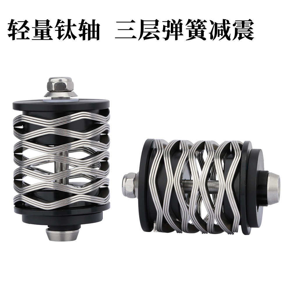 LP Litepro小布后避震器超轻后置弹簧减震钛轴波浪式后胆