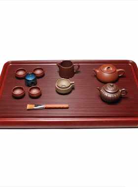 宜兴电木茶盘家用德料32支长方形胶木茶台简约大号茶具茶海托