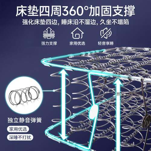 弹簧床垫家用软硬两用20cm厚双人1.5m出租房民宿经济型软垫椰棕垫