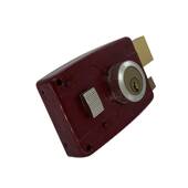 101外装 锁旋钮款 1.0MM厚机械自动锁插芯锁铁门锁室外门锁户外专用