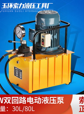 电动液压泵 站DBD750-CS2双油路油压泵浦双回路超高压液压机3KW
