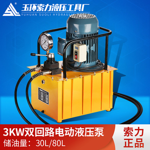 电动液压泵 CS2双油路油压泵浦双回路超高压液压机3KW 站DBD750