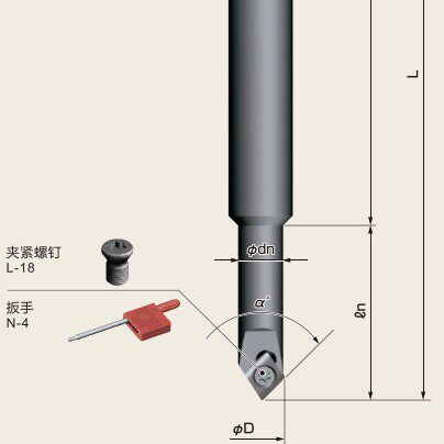 日本FUJIGEN倒角刀SCN0845E加工中心钻倒一体刀富士元