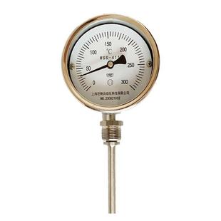 411不锈钢0 上海巨翱双金属温度计WSS 300℃工业锅炉管道测温表优