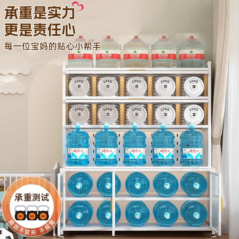婴儿喂养台收纳柜宝宝用品置物架家用落地多功能大W容量整理储物