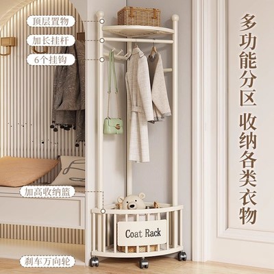 转角衣架落地卧室家用挂衣架床边晚上放衣神器不占空Y间轻奢衣帽