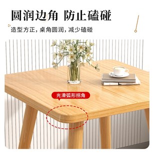 小方桌木桌简易正方o形家用桌子沙发边几床头网红出租屋阳台小茶