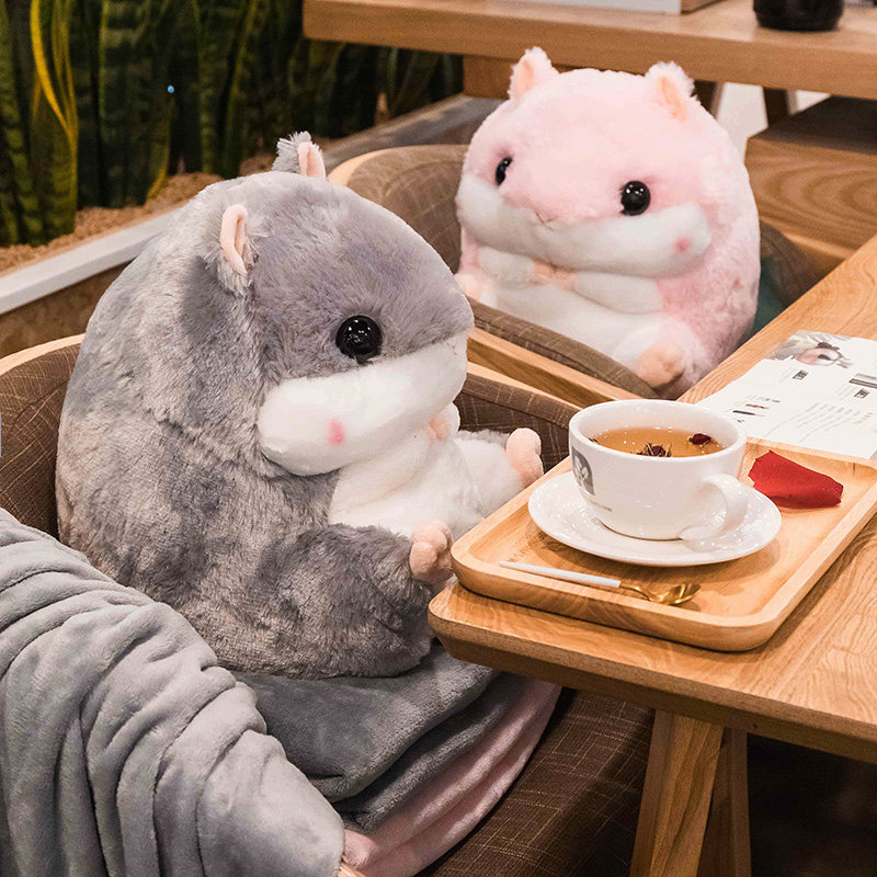 速发仓鼠多手抱枕被子两用载瑚绒毛毯车珊二合一可折叠毯子暖功能,居家布艺,抱枕被,淘宝优惠券,粉丝福利购,淘宝优惠卷