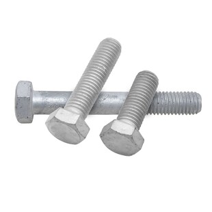 速发五金8.螺级热镀锌全牙/半牙外六电8丝高强度浸锌角力螺栓M8