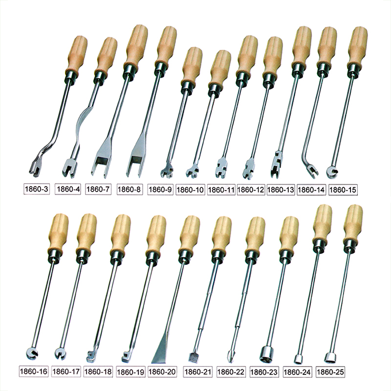 速发旋宫琴调调律调音整修工具缩钢销钉多口音头挡托曲型扳钩1860