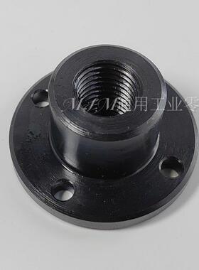 螺丝座 圆法兰型BRBR 内牙导向轴支座内螺纹光轴支撑座内螺纹法兰