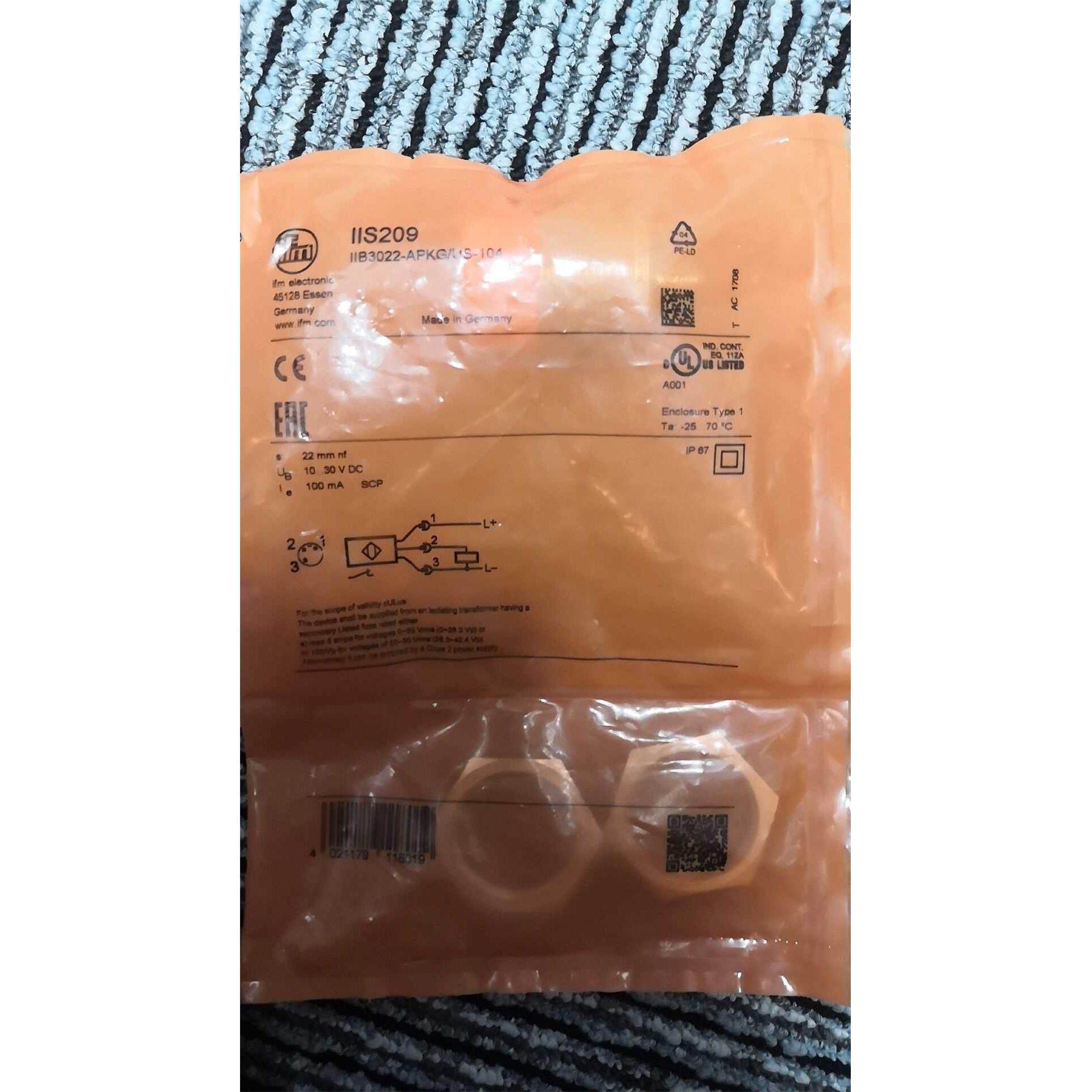 @IFM易福门电感式传感器IIS209现货询价