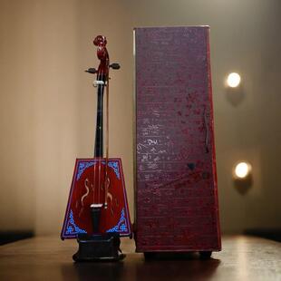 蒙古工艺品马头琴 蒙古族特色装饰摆件 演出道具模型 蒙古马头琴