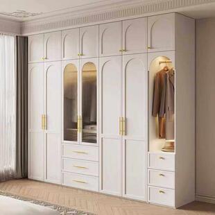 全铝家具法式全铝衣柜铝合金衣帽间定制轻奢平开铝制衣橱全屋定制