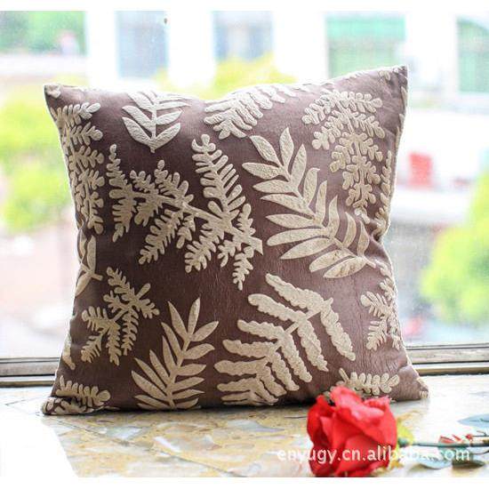 沙发抱枕超柔树叶靠垫靠背办公室抱枕套床头大靠背枕头套双面花,居家布艺,抱枕被,淘宝优惠券,粉丝福利购,淘宝优惠卷