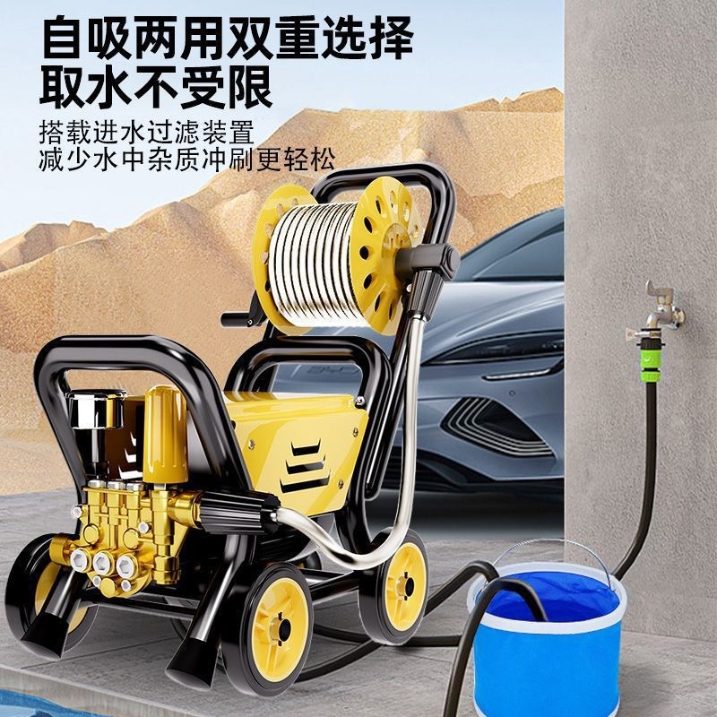 速发普兰迪超高压洗车机家20V水枪大功率2刷用清洗机便携增压商车图片