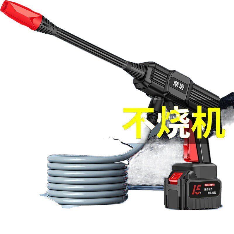 速发jzX洗车水无车高压枪线洗超机无刷家用锂喷水枪洗车神器
