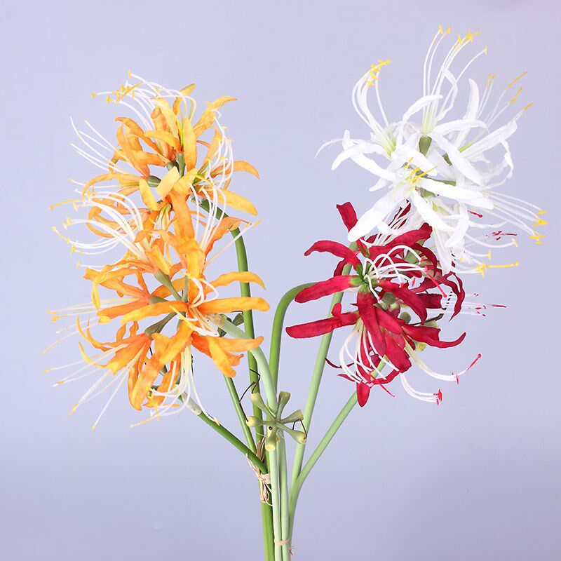 速发彼岸花假花花曼莎花华石蒜假拍古风珠照假花道具插花希良