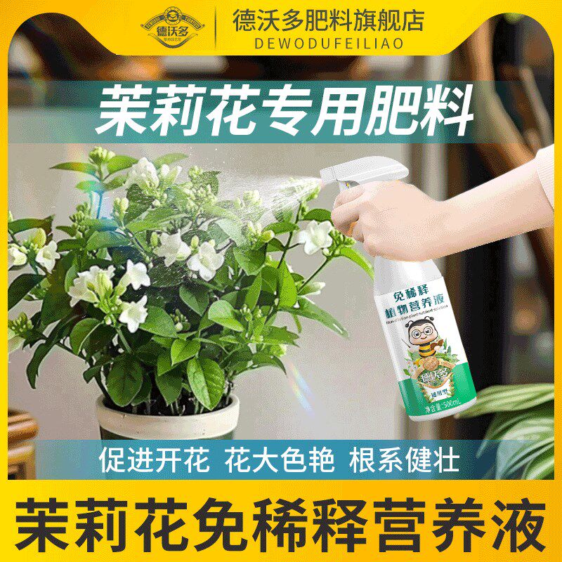 速发茉莉花专料营养花通用喜酸植物液肥用免稀释家用促开花卉盆栽