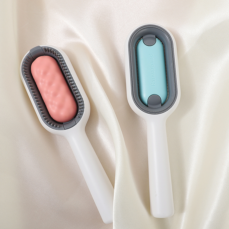 速发猫梳毛梳子去浮毛清洁免洗湿猫长毛猫短毛猫吸巾毛梳布偶