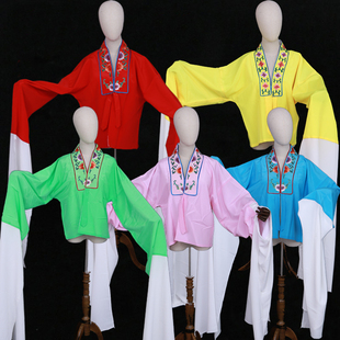 速发戏曲服装 上衣 剧披青剧京对排练服戏衣越剧花旦儿童练功服水袖