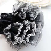 狗狗衣服春夏薄款 猫咪公主裙黑色蕾丝礼服手作小型犬宠物比熊泰迪