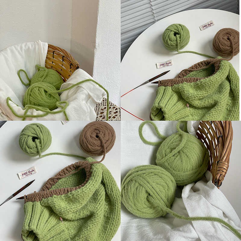 热销AARIC手作--软糖线绒绒线小可爱线钩针棒针手工编织diy线材