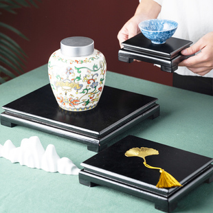 热销长方形实木底座铜貔貅麒麟金蟾招财摆件装饰客厅工艺礼品摆饰