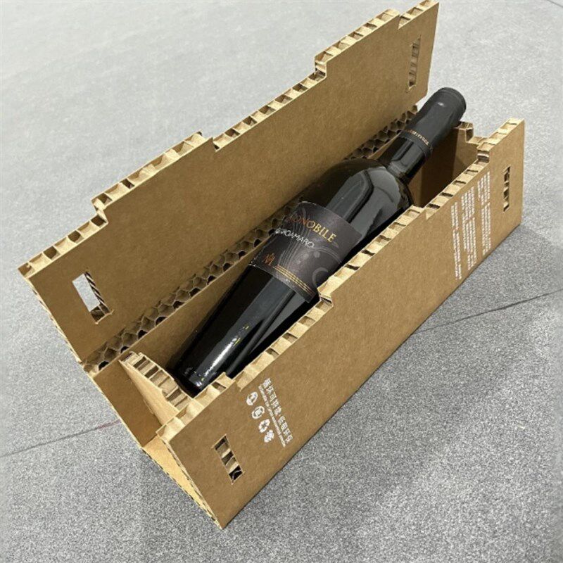 热销瓦楞纸板蜂窝纸板红酒包装礼盒蜂窝纸板包装盒环保礼品盒白酒