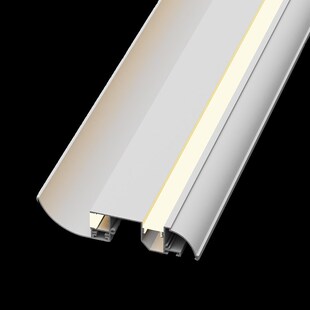 热销明装免吊顶双眼皮铝合金客厅天花发光顶角线灯一体线型灯槽线