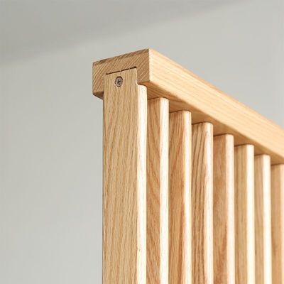 热销舍间/原木屏风 北欧实木移动客厅玄关日式橡木镂空隔断家用新