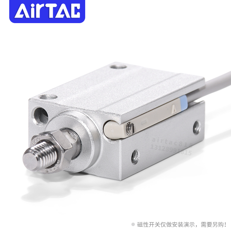 热销亚德客气动小型微型外牙气缸MU6/8/10/12/16/20X5/1Q5/25/30/