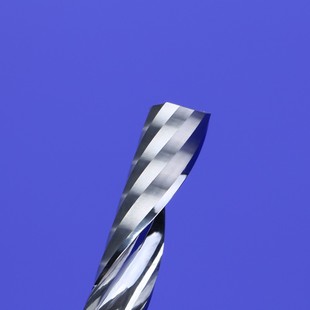 速发8 10 12mm料单刃螺旋铣刀 PVC亚克力切刀割C雕刻机刀具C头