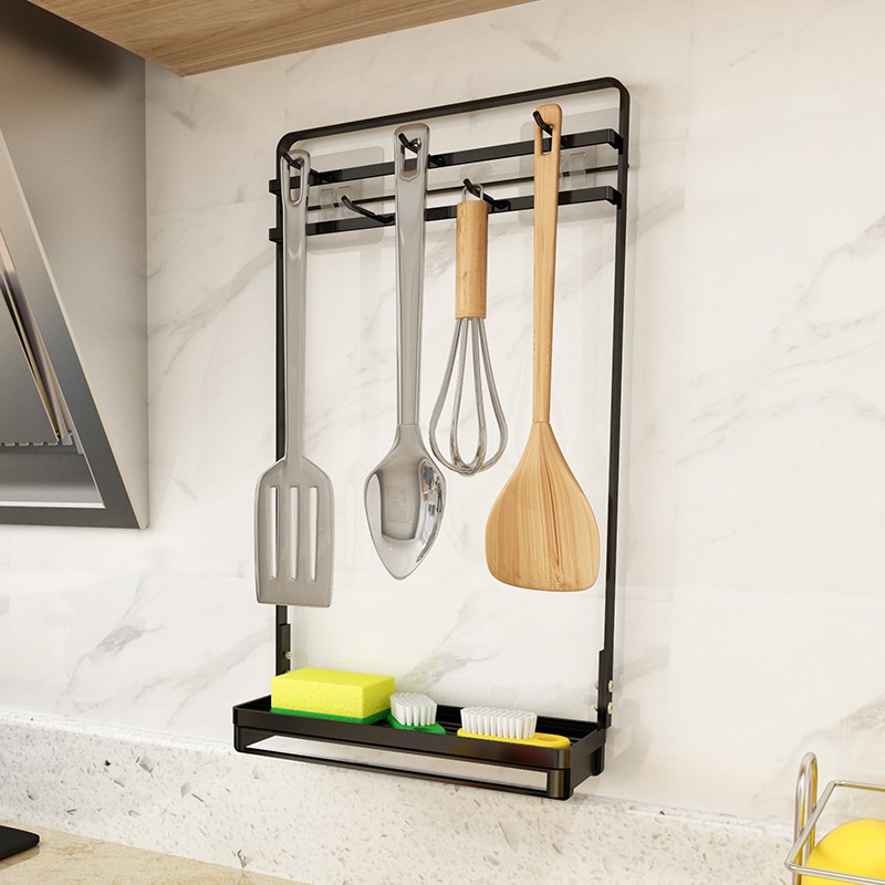 现货速发厨房各种神器大全锅铲置物架勺子铲子沥水架汤勺抹布架窗