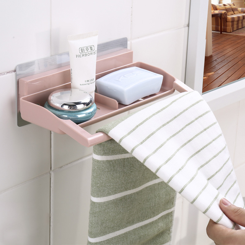 速发吸壁式盒室肥皂浴创生香皂盒沥水置物架壁挂卫意间皂托洗漱台