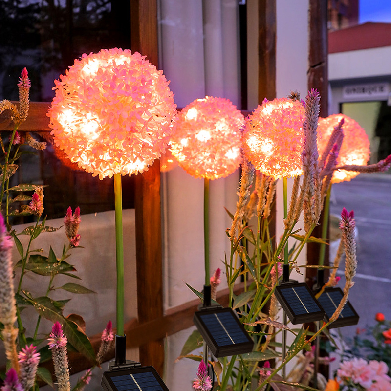 速发太能户外庭院灯2024新款蒲公英圆氛花子花园院灯景观球围装饰