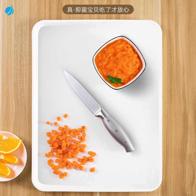 精品ASVEL进口双面切菜板 塑料银离子砧板厨房家用亲子款