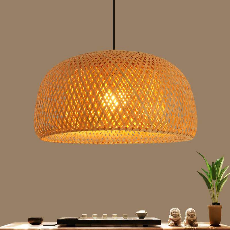 竹编吊灯饭厅东南亚灯具禅意茶室茶楼灯罩藤艺竹艺灯具民宿客厅灯,家装灯饰光源,LOFT/复式住宅/楼梯吊灯,淘宝优惠券,粉丝福利购,淘宝优惠卷