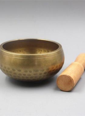 尼泊尔手工铜馨颂钵佛音碗瑜伽钵静心钵转经碗钵SPA音疗