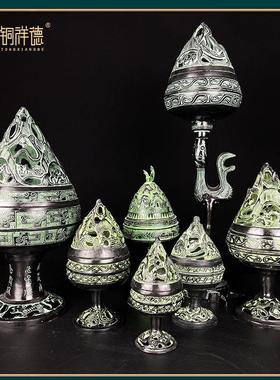 博山炉仿古青铜器熏香炉家用室内安神工艺品摆件禅意焚香熏香炉