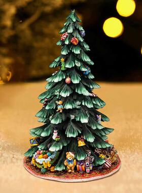 海淘款姜饼圣诞树全品造景装饰品创意摆件-赠顶星