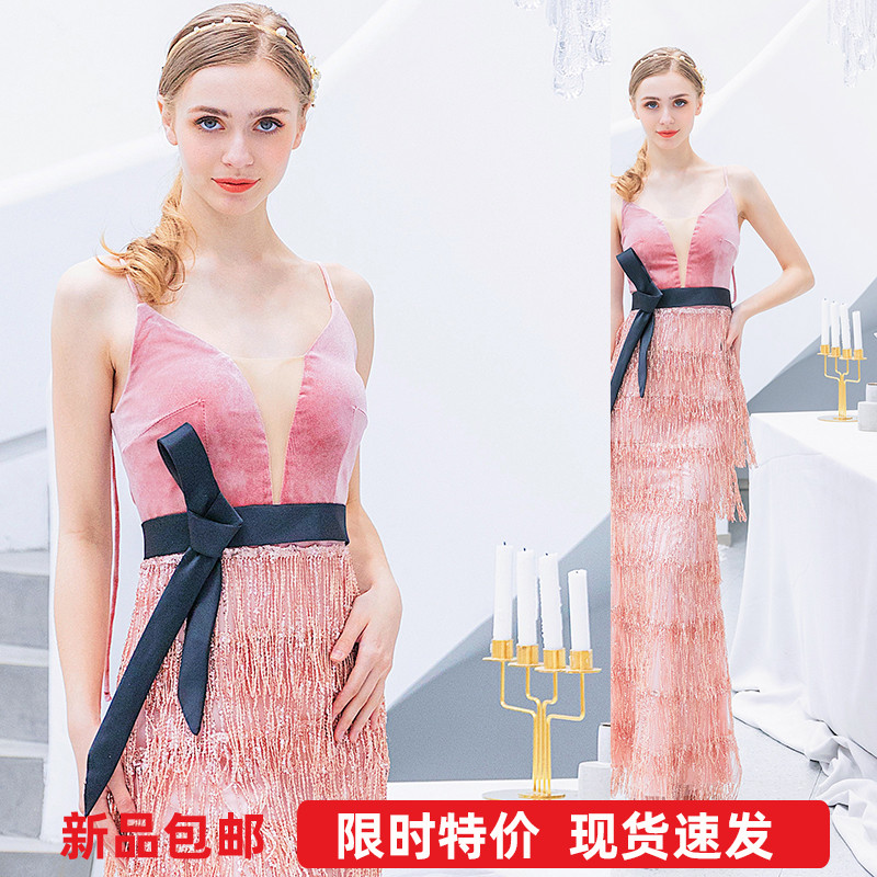 速发【】年色新娘结婚敬酒服6宴粉会生日主持人礼服晚26