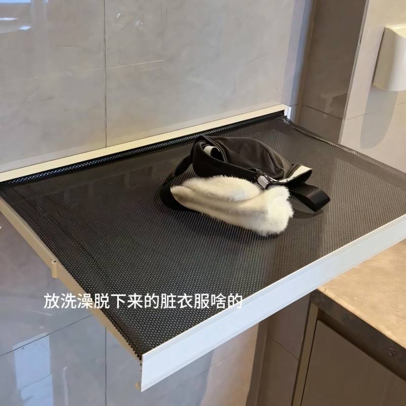 大莅2025爆款折叠伸缩晾衣架壁挂式晾衣网浴室卫生间置物架